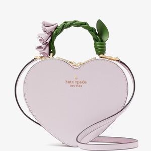 Kate Spade Love Shack Flora Amethyst Heart Crossbody NWT